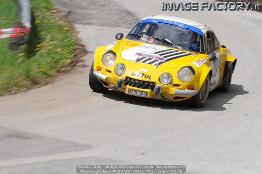 2008-04-19 Rally 1000 Miglia 1026 Caposoni-Caledari - Reanult Alpine A110s